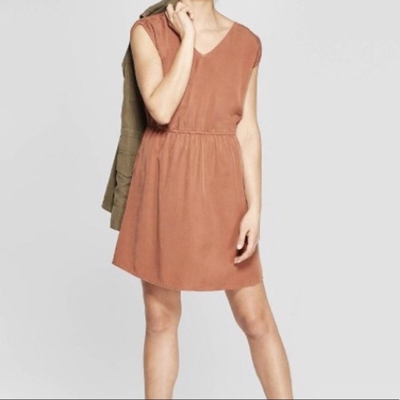 Universal Threads Burnt Orange Dress - Super Cute! - Picture 2 of 9